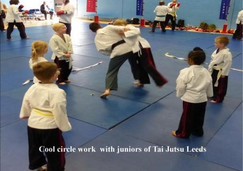 Juniors cool circle work