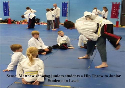 Juniors r Hip throw been taught to children in leeds