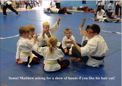 Juniors sensei matthew asking questions