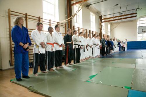 line up for SF training